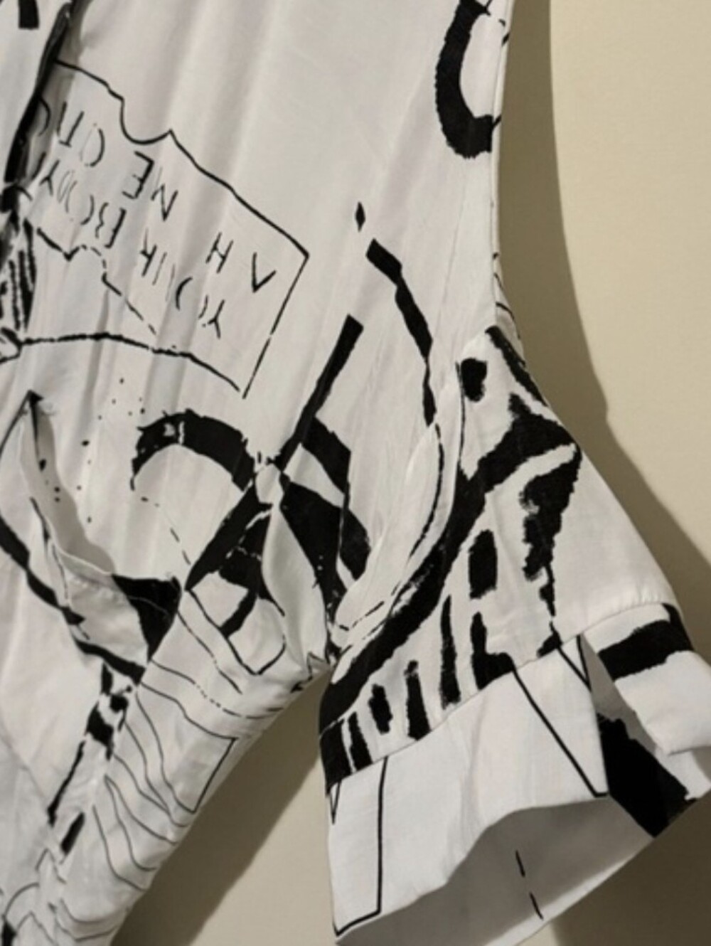 Ellazhu Black & White Shirt Dress One Size - Picture 3 of 5